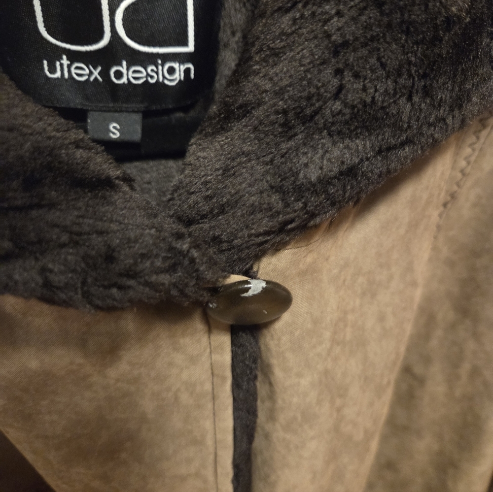 Women's Brown Coat - Picture 3 of 3